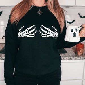 Skellie Boobies Crewneck Sweatshirt